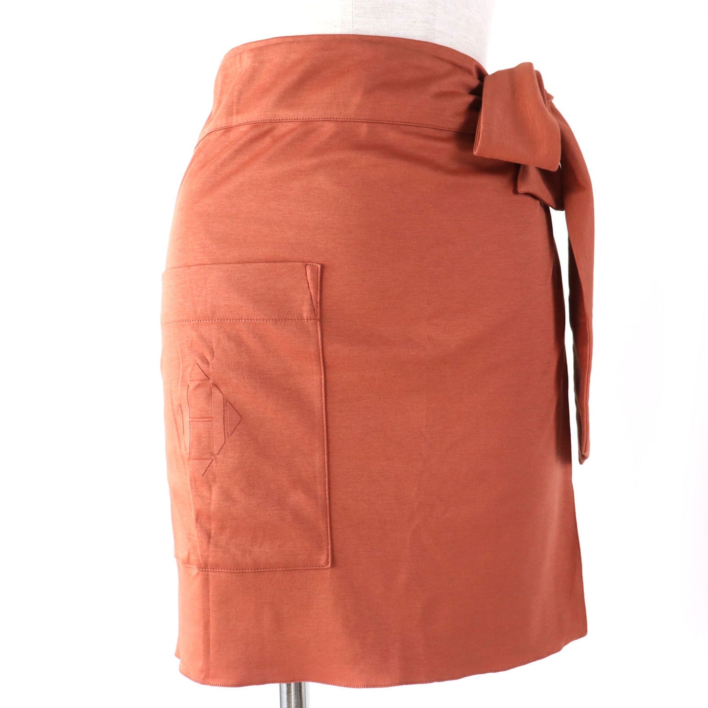 HERMES Wrap skirt cotton Brown type 34