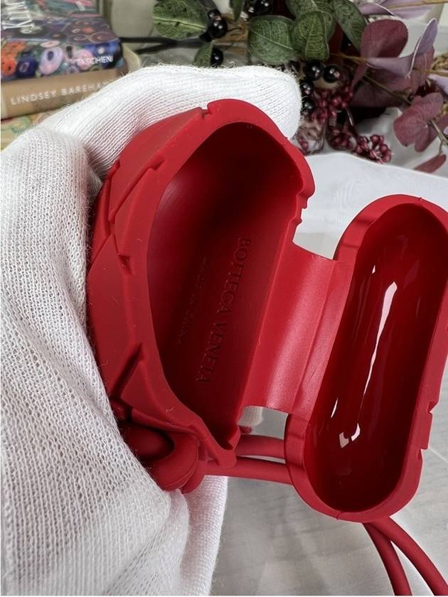 Luxury Bottega Veneta Intrecciato Airpod Pro Case Burgundy