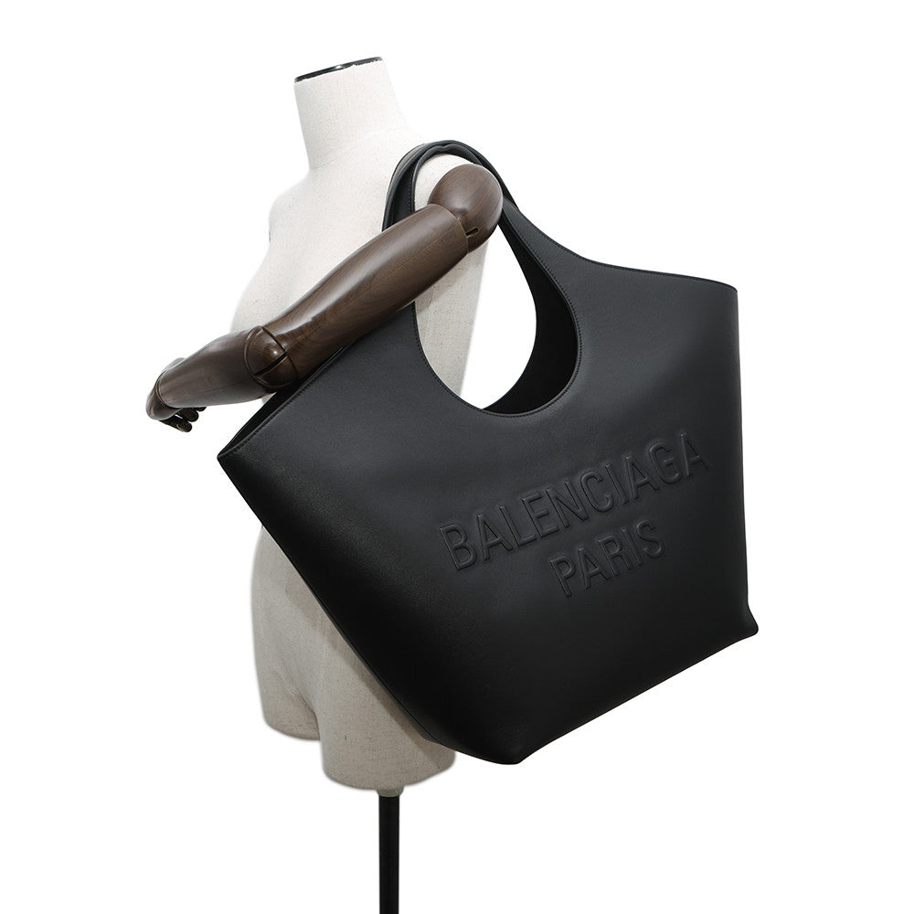 BALENCIAGA Mary Kate Tote Black746974 Leather Size Medium