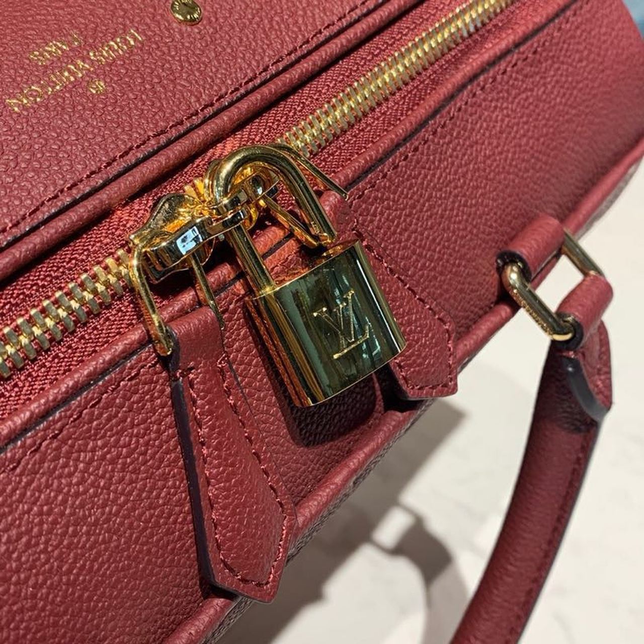 Top Quality Speedy Bandouliere 25 Monogram Empreinte Burgundy For Women, Shoulder And Crossbody Bags 9.8in/25cm Top Quality