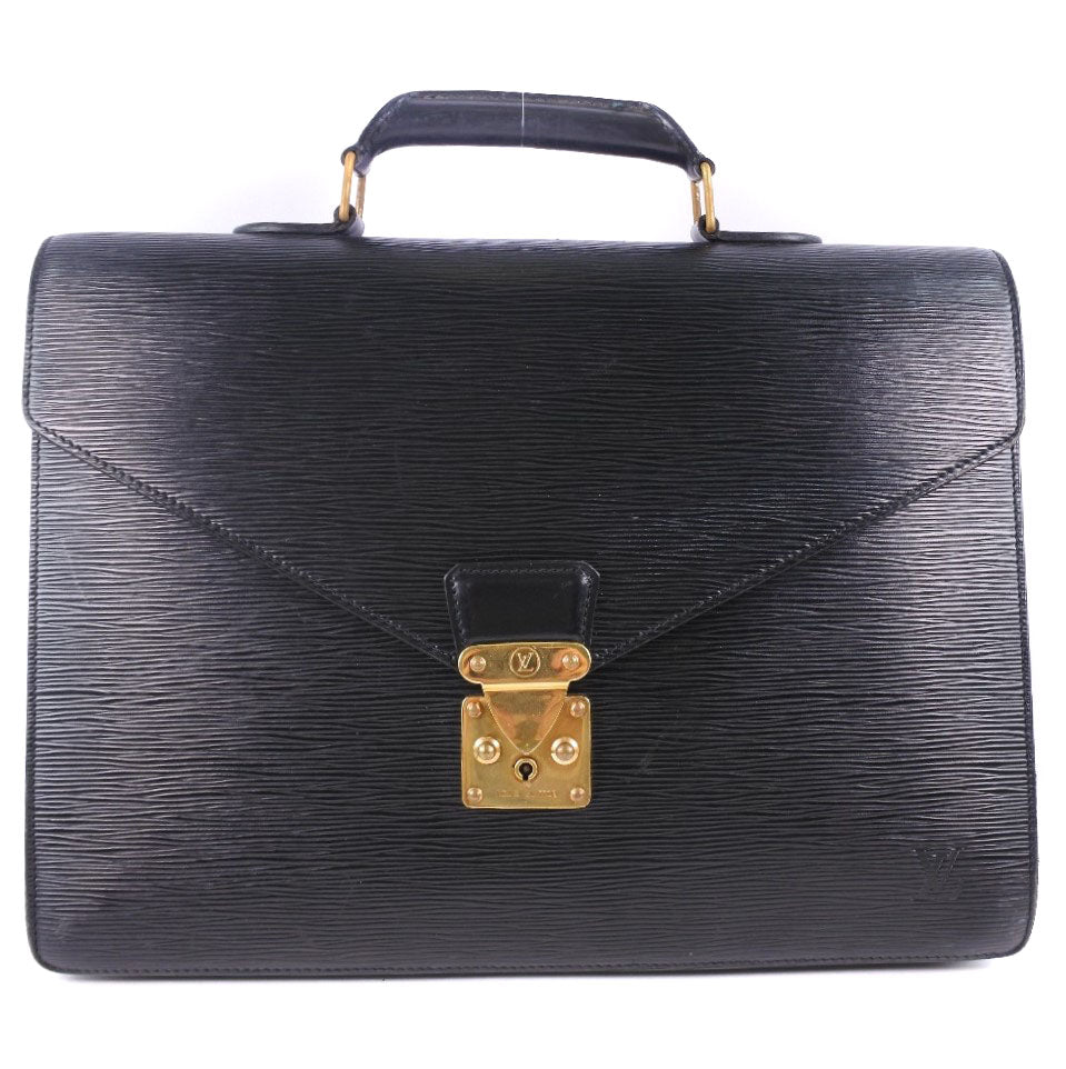 LOUIS VUITTON Business bag M54412 Epi Leather black Cerviet ambassador mens d