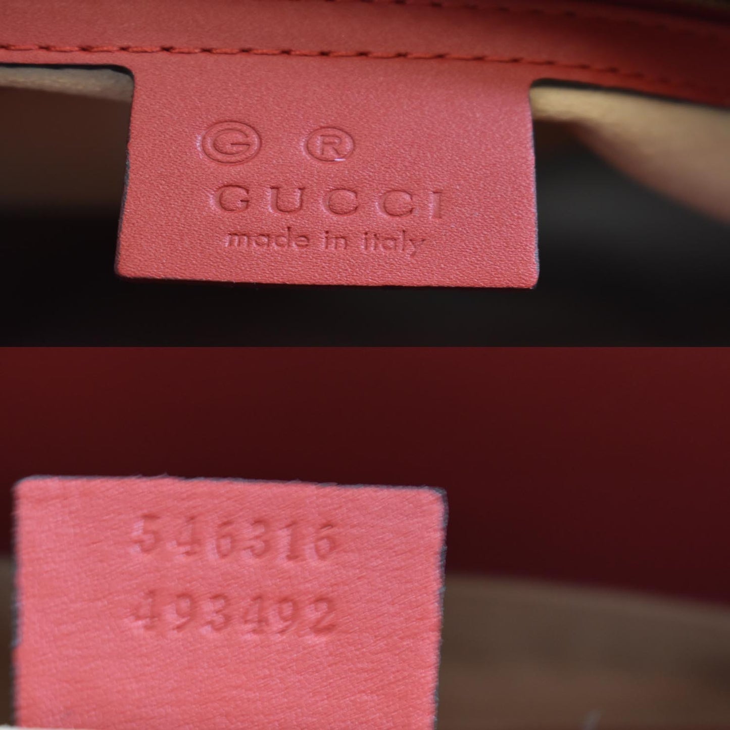 GUCCI Blooms GG Floral Supreme Canvas Leather Satchel Bag Red 546316