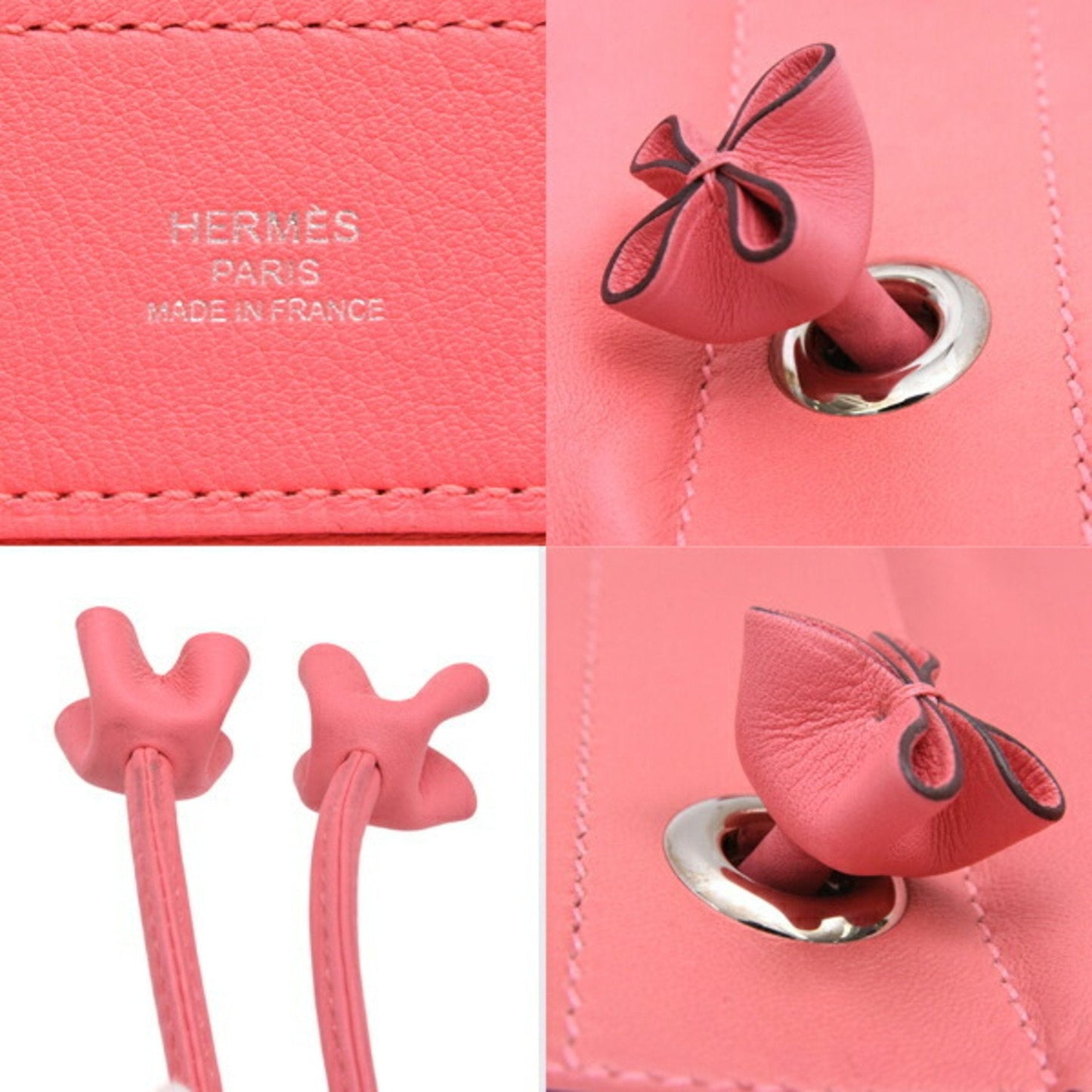 Hermes Rose Azalee Swift Leather Shoulder Bag ( )