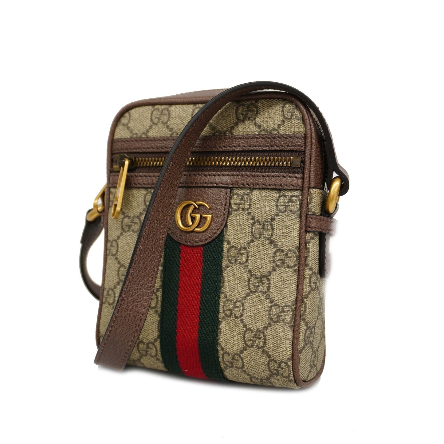 GUCCIAuth Ophidia 598127 Women's GG Supreme,Leather Beige,Brown