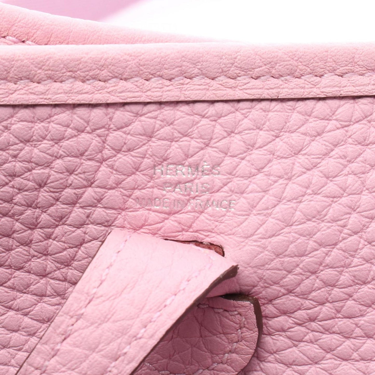 Hermes Pink Taurillon Clemence Leather Shoulder Bag ( )