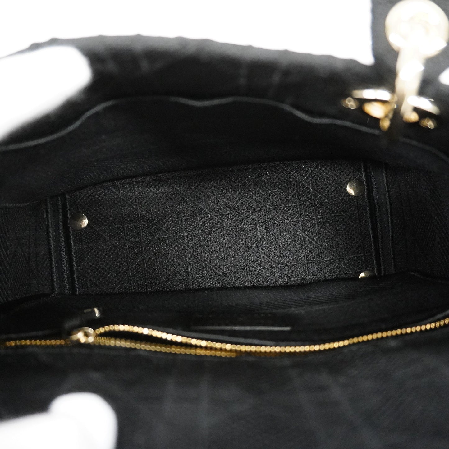 CHRISTIAN DIOR Cannage/Lady Dior 2way Bag Lady Delight