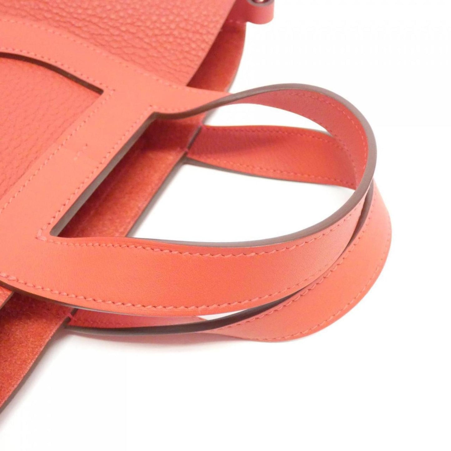 Hermes Vermilion Taurillon Clemence Leather Swift Leather Handbag ( )