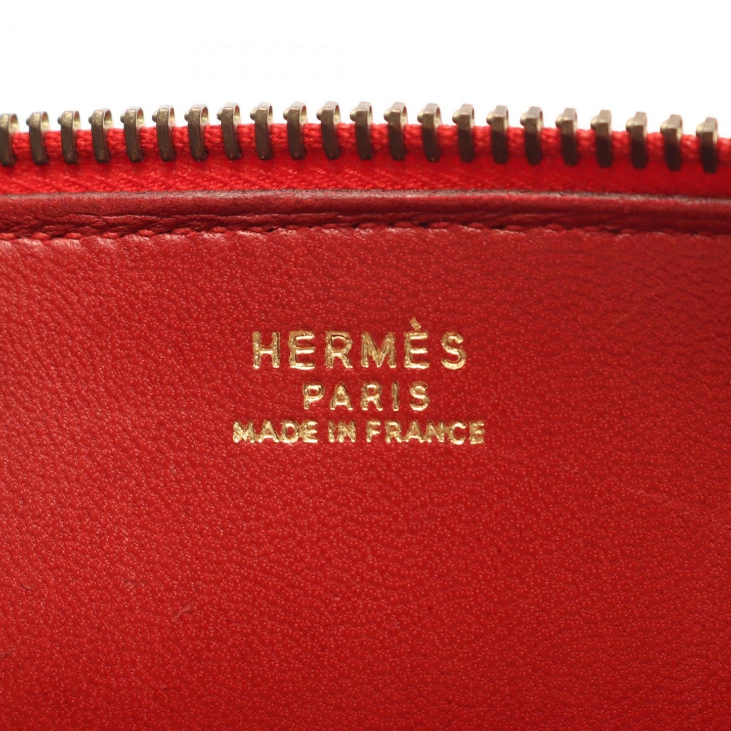 Hermes Red Color Rouge Vif Box Calf Leather Handbag ( )