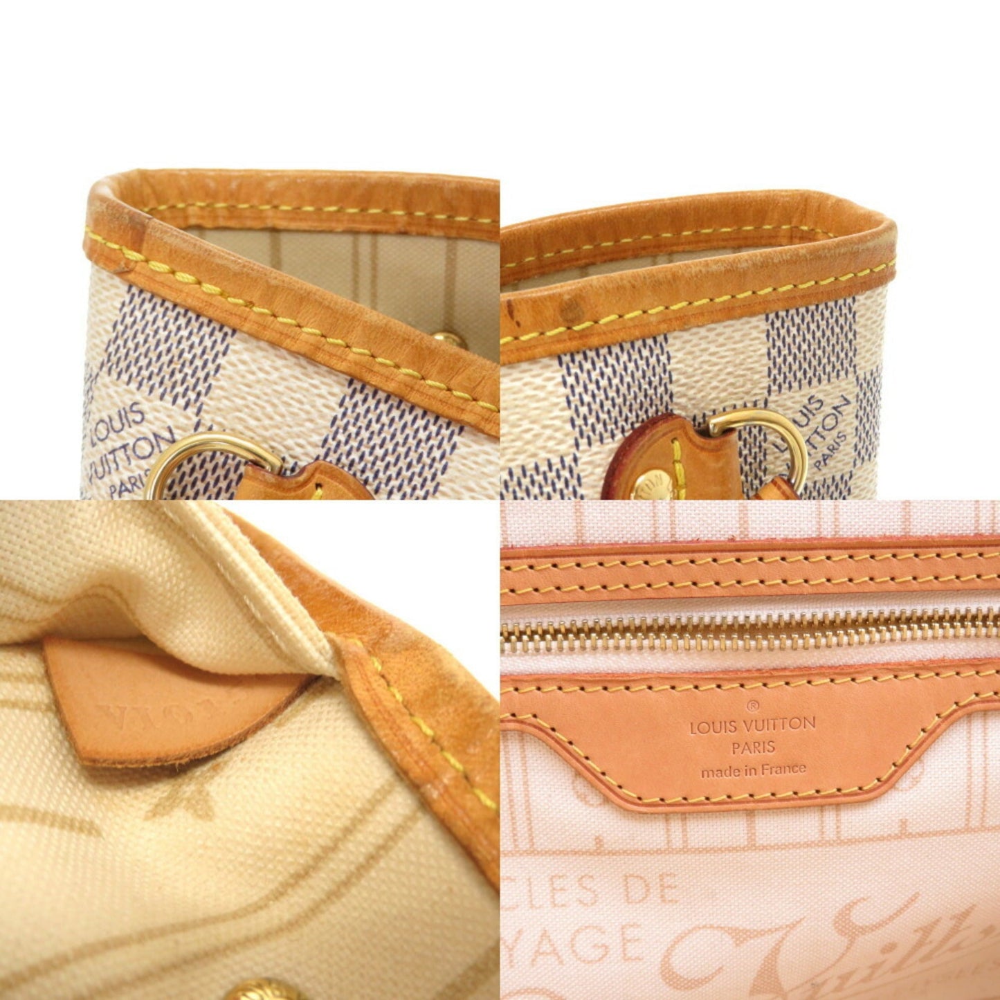 Louis Vuitton Damier Azul Neverfull PM N51110 Tote Bag