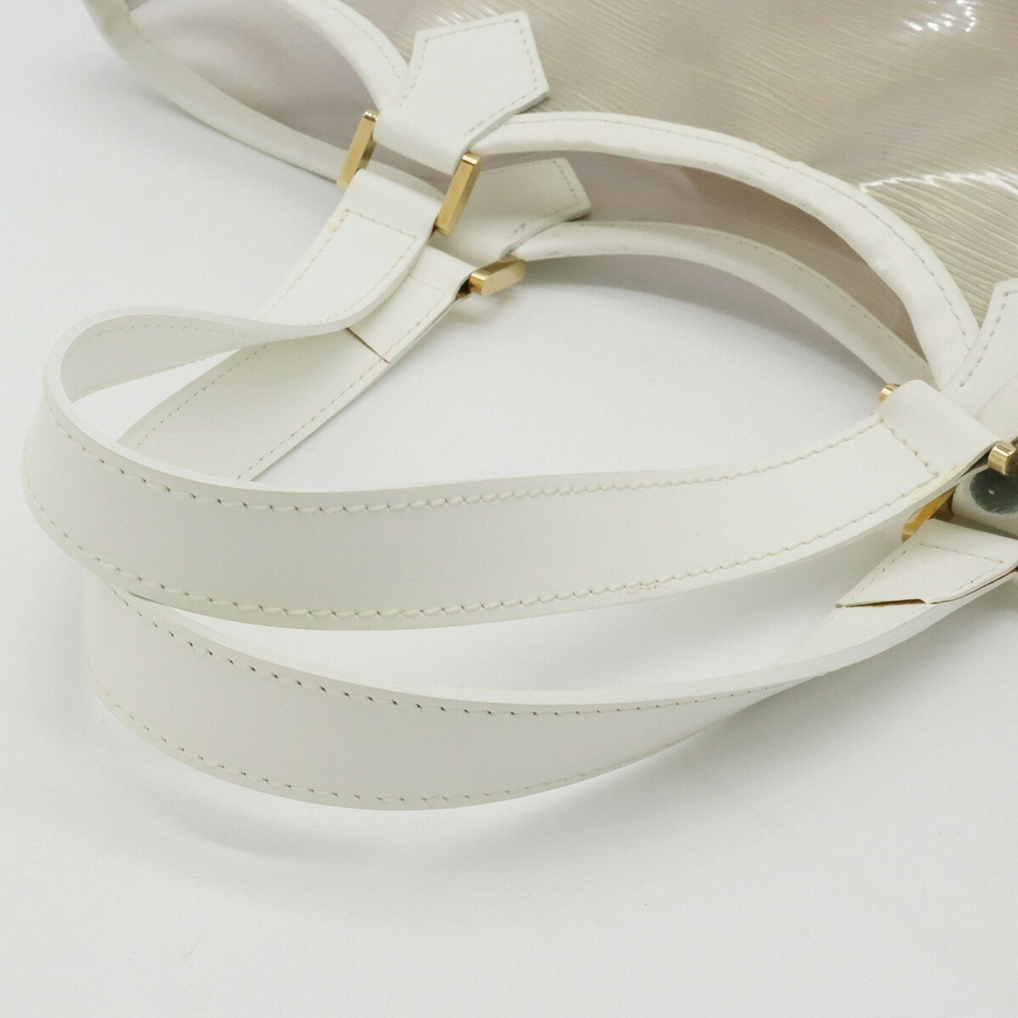 LOUIS VUITTON Epiplage Lagoon Bay Tote Bag Vinyl Leather Coconut Clear Gold M92151