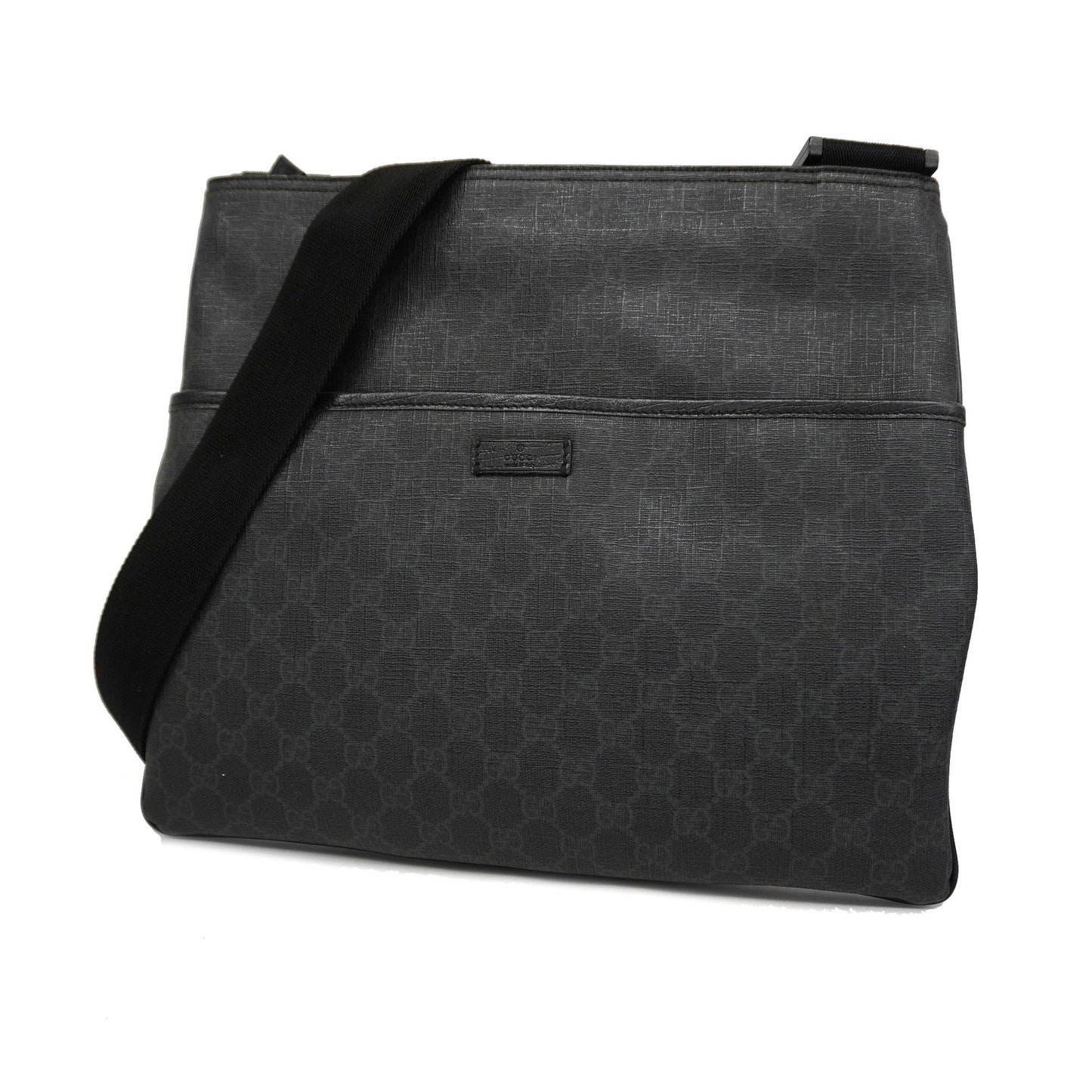 GUCCIAuth Shoulder Bag 162904 GG Supreme Shoulder Bag Black