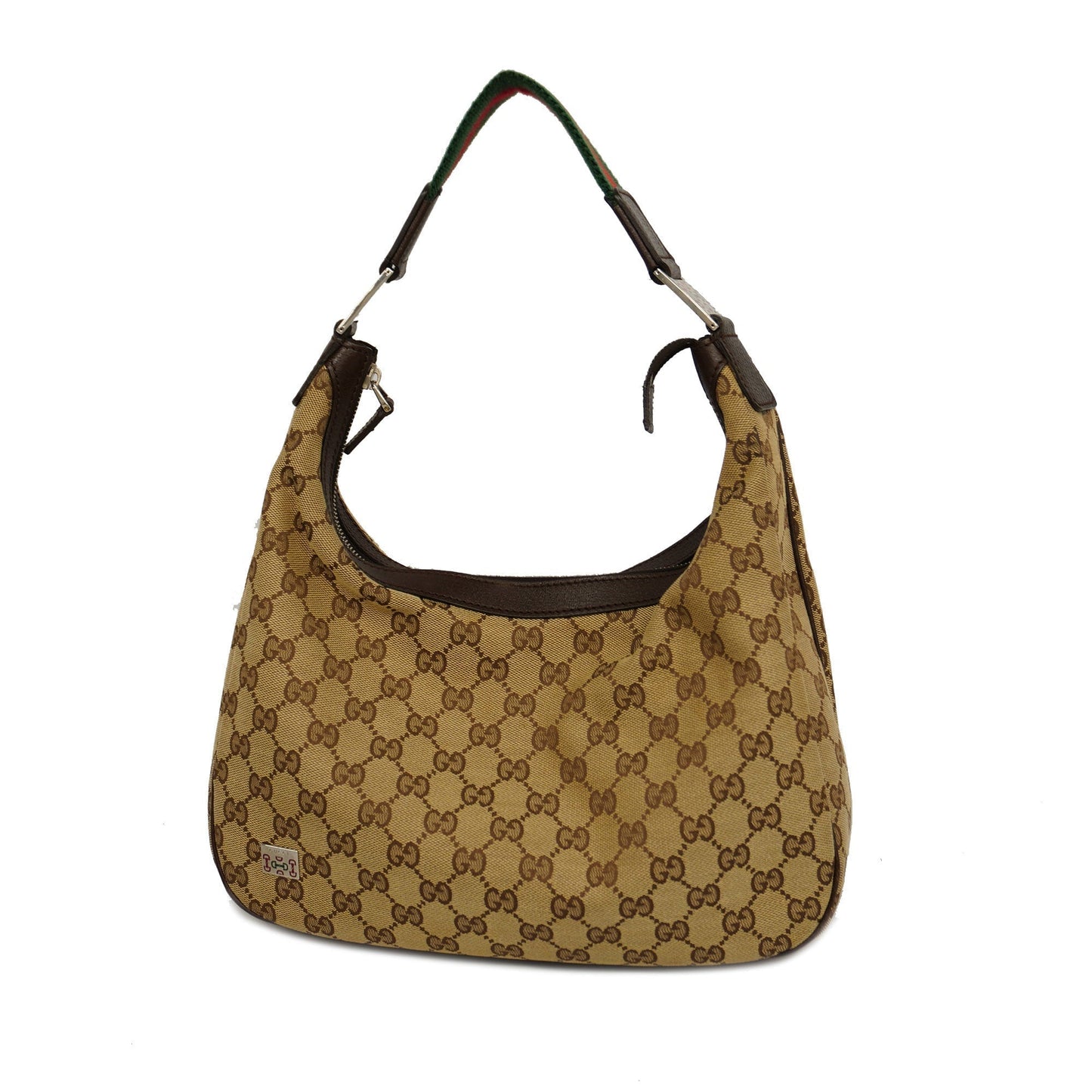 GUCCIAuth Sherry Line Shoulder Bag 145757 Women's GG Canvas Beige,Brown