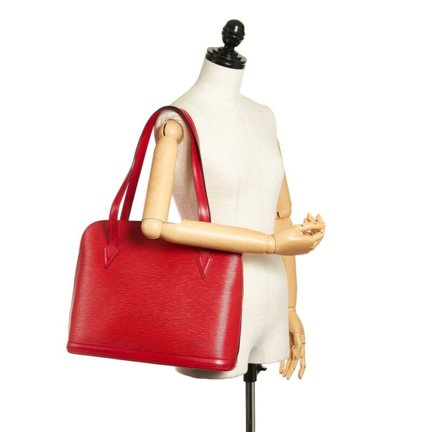 Louis Vuitton Epi Lussac Shoulder Bag M52287 Castilian Red Leather Ladies LOUIS VUITTON