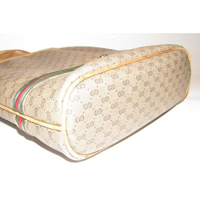 ! Gucci Camel Leather With Red And Green Bold Gold Gg Horse Bit Center