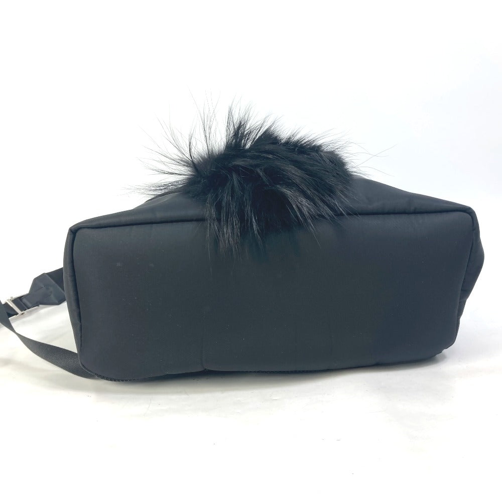 FENDI Backpack 7VZ016 Nylon black backpack bag Karl Lagerfeld Women