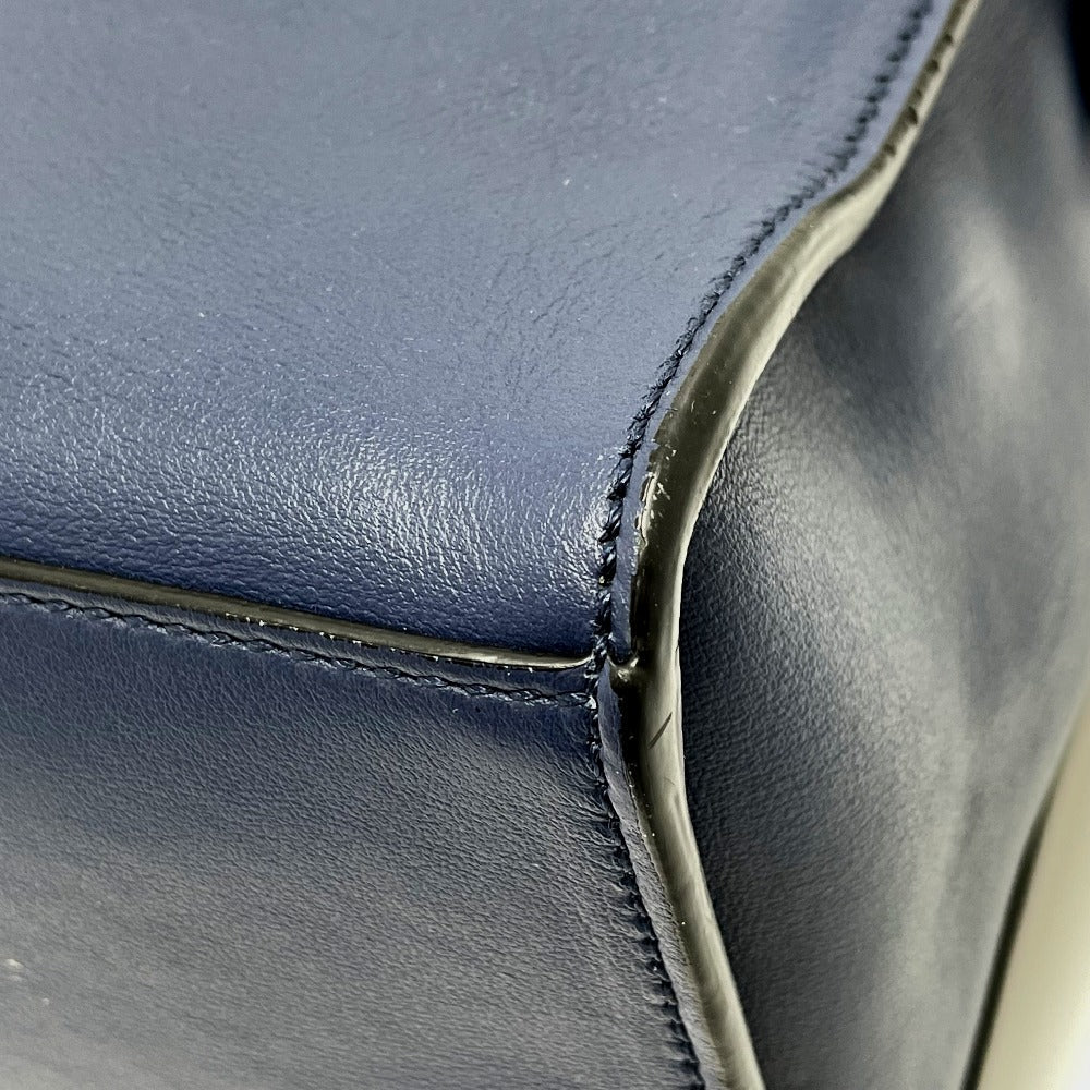 FENDI Business bag 7VA400 leather Navy 2 type handle Briefcase mens