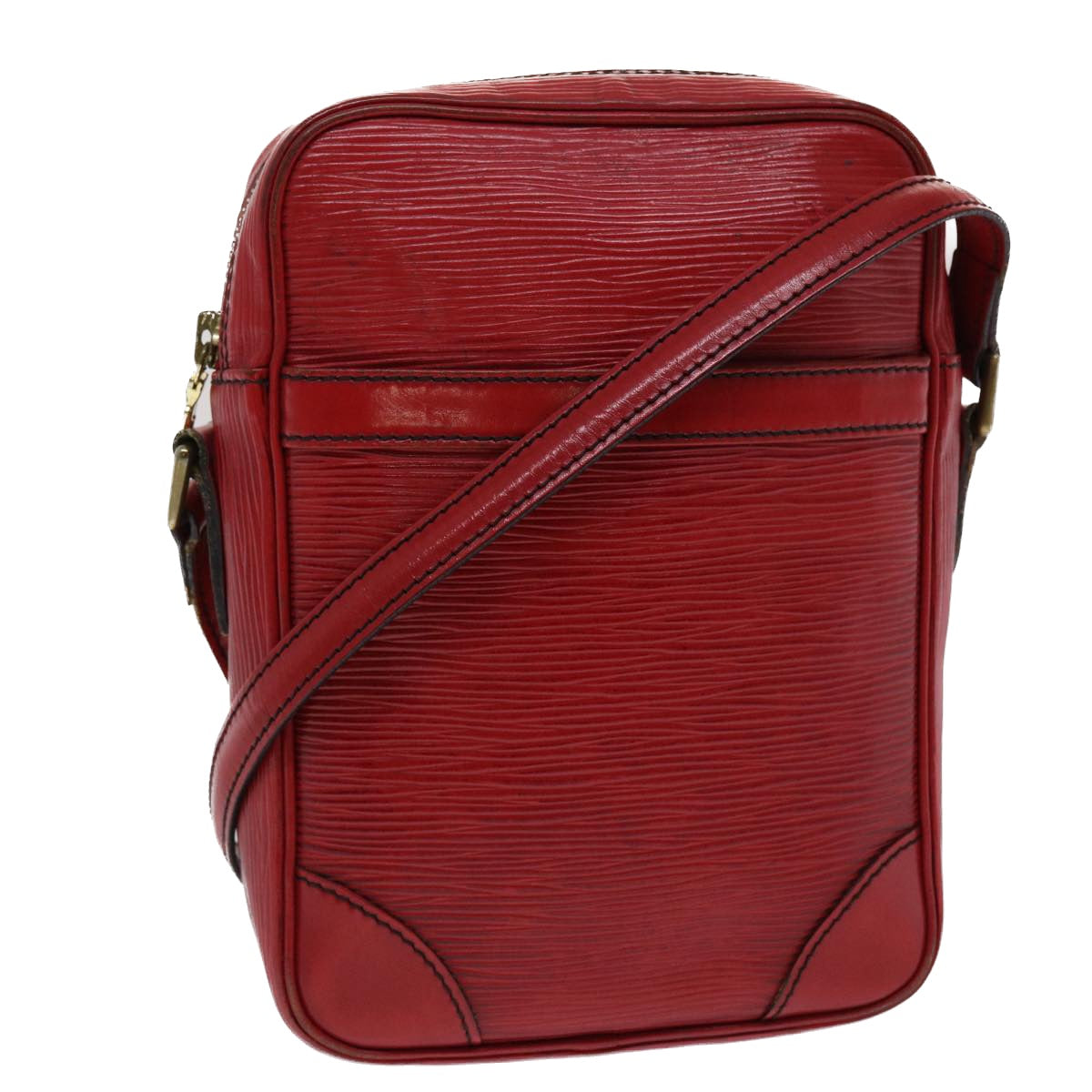 LOUIS VUITTON Epi Danube Shoulder Bag Red M45637 LV 49261