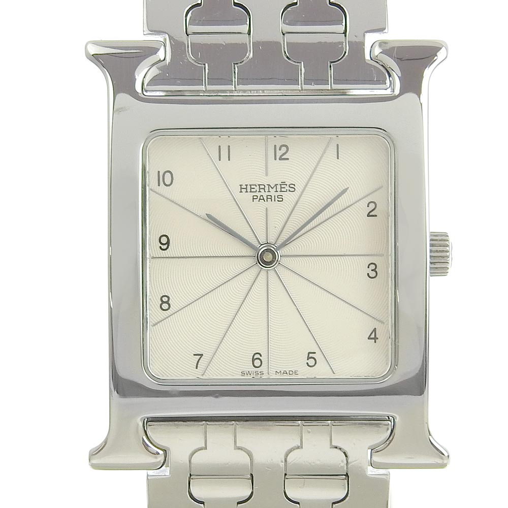 HERMES Watches Quartz HH1.510 Stainless Steel Silver H watch Silver dial Women d