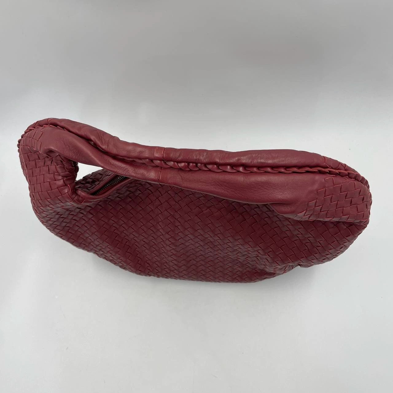 Bottega Veneta Belly Hobo Intrecciato Burgundy Large 50cm