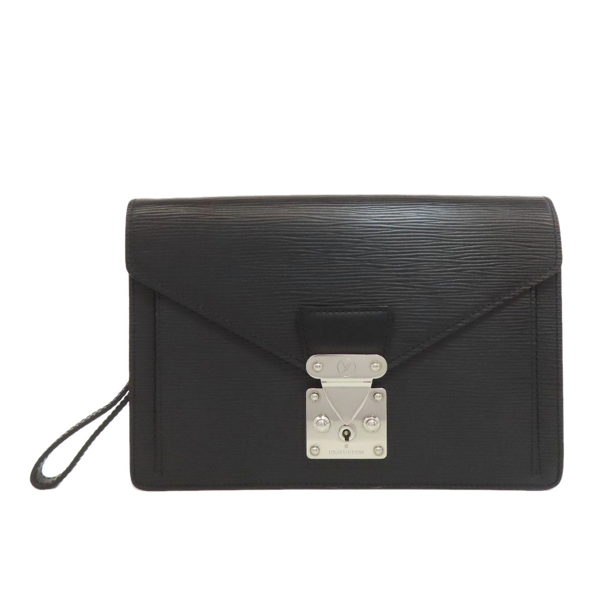 LOUIS VUITTON business bag M52762 Epi black Pochette Serie Dragonne