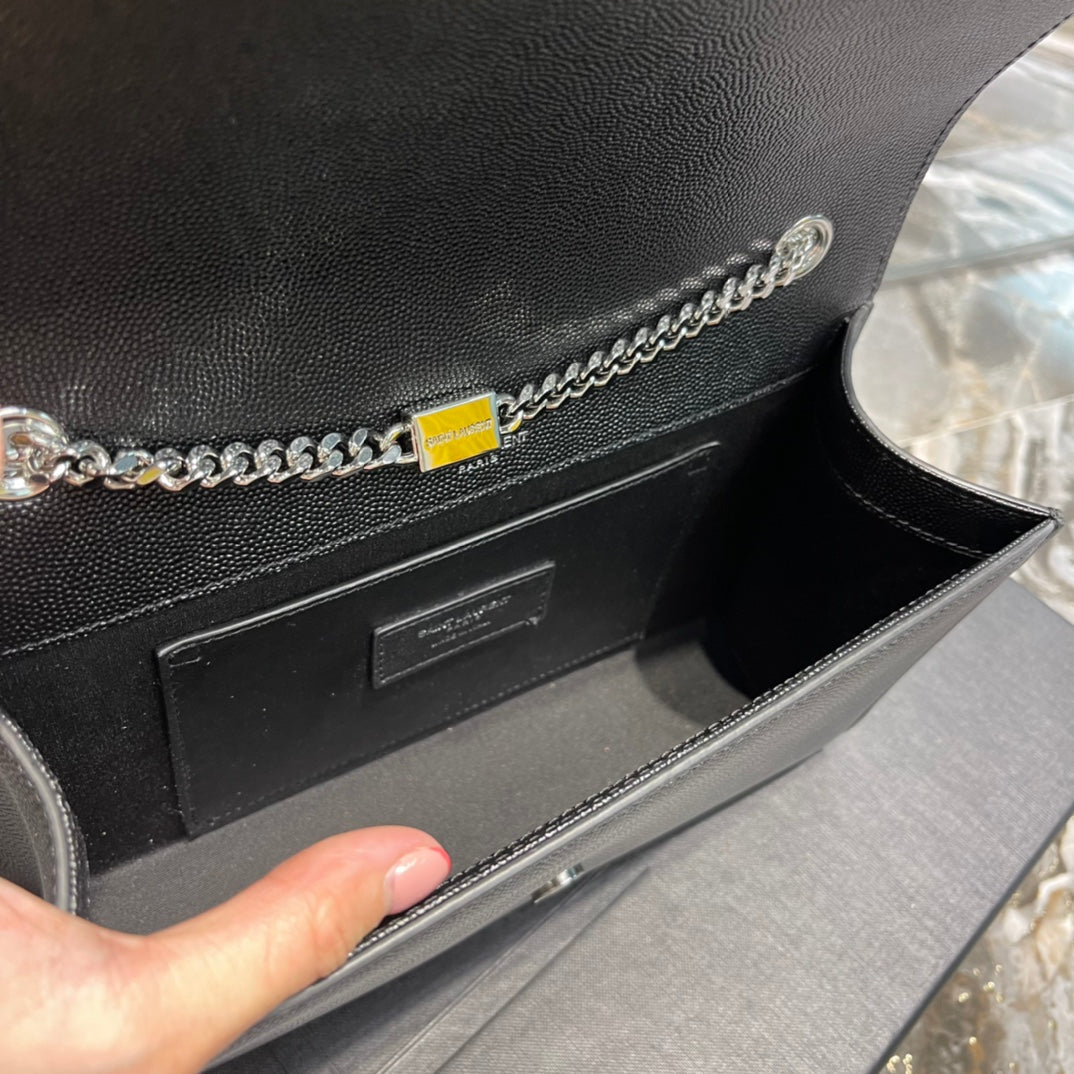 Top Quality Kata MeTop Qualityum Chain Bag Black With Tassel For Women 9.4in/24cm YSL 354119BOW0N1000