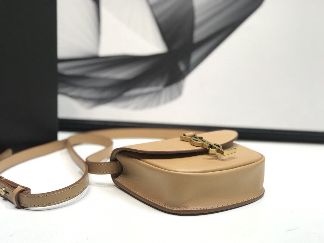 Top Quality Kaia Small Satchel Brown For Women 7.2in/18.5cm YSL 619740BWR6W2725