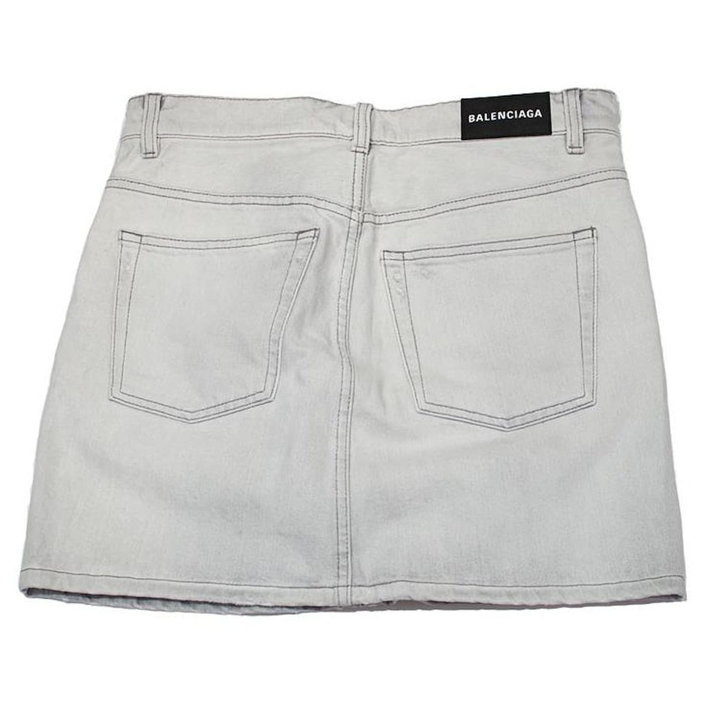 BALENCIAGA DENIM MINI SKIRT