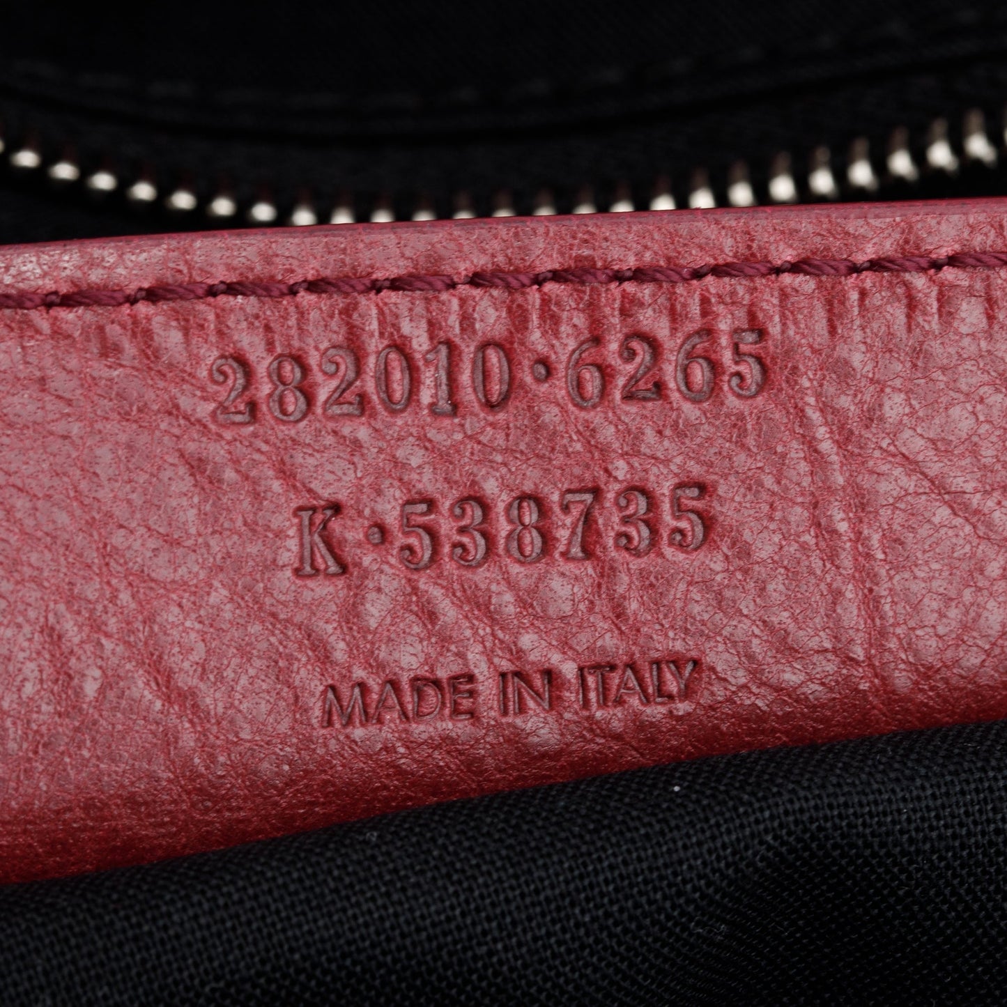 Balenciaga Burgundy Motocross Agneau Leather Giant 12 City Bag