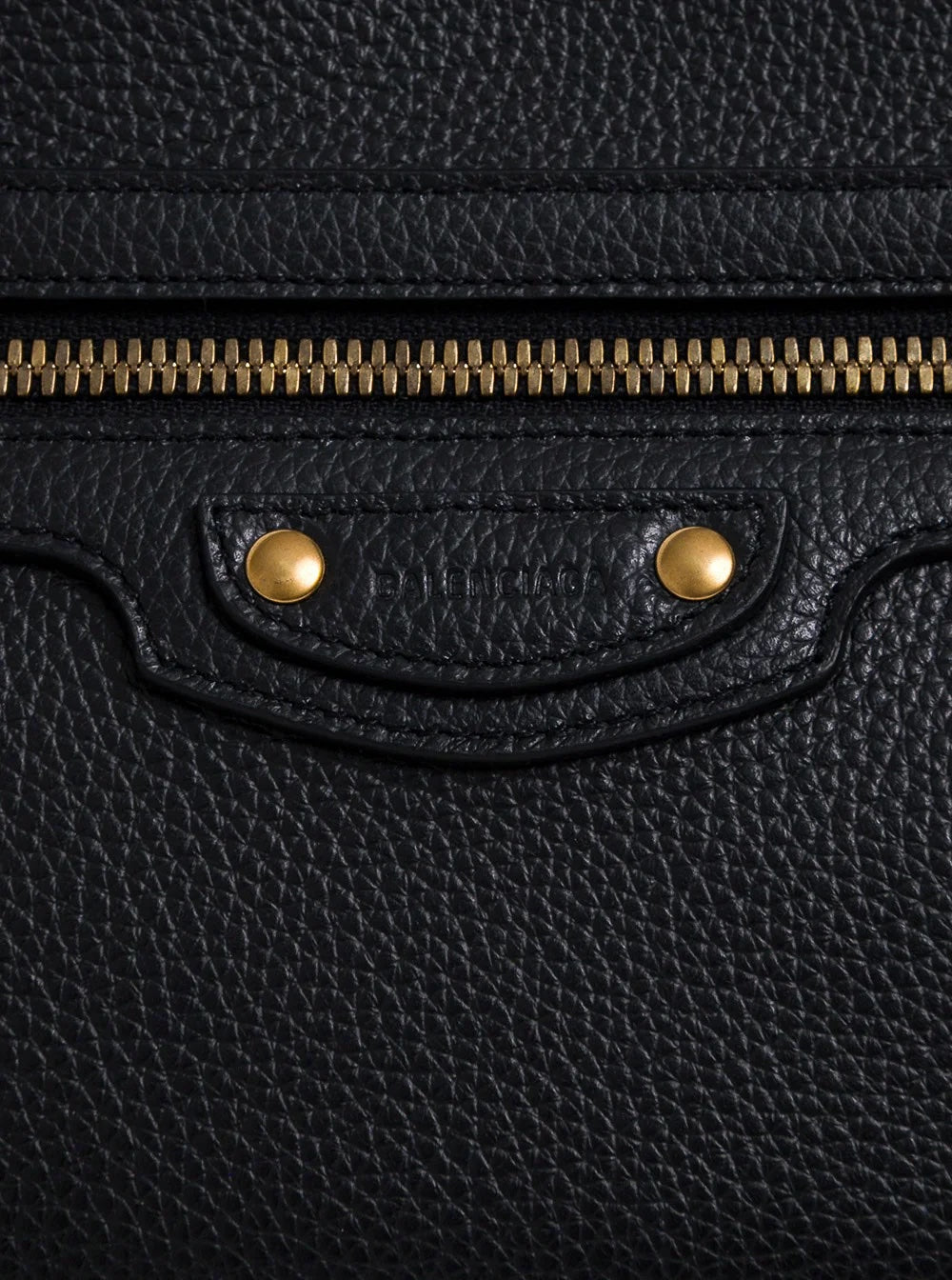 BALENCIAGA CALFSKIN LEATHER NEO CLASSIC SHOULDER BAG