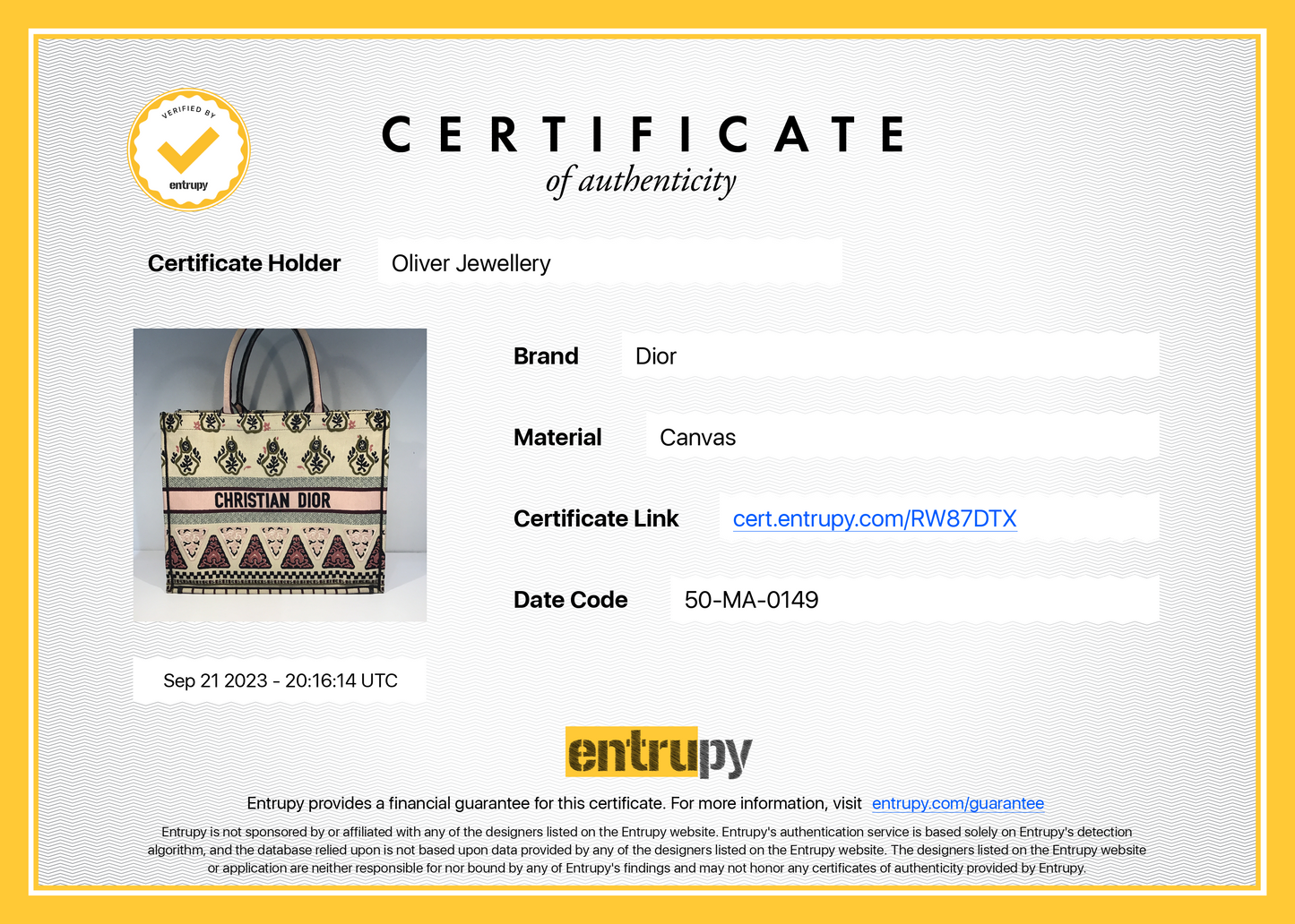 Christian Dior Large Multicolor Embroidered Geometric Canvas Book Tote