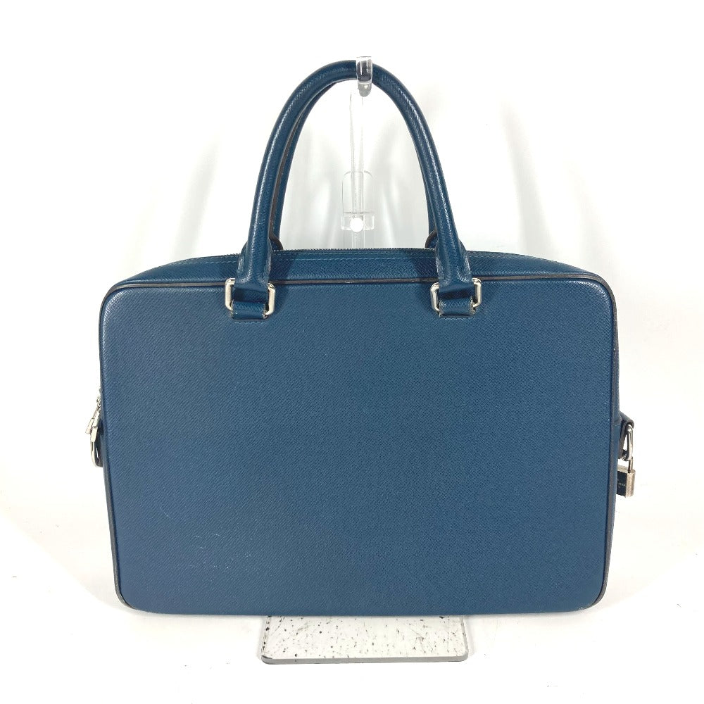 LOUIS VUITTON Business bag M32716 Taiga Leather blue Taiga PortoDocument Business PDV