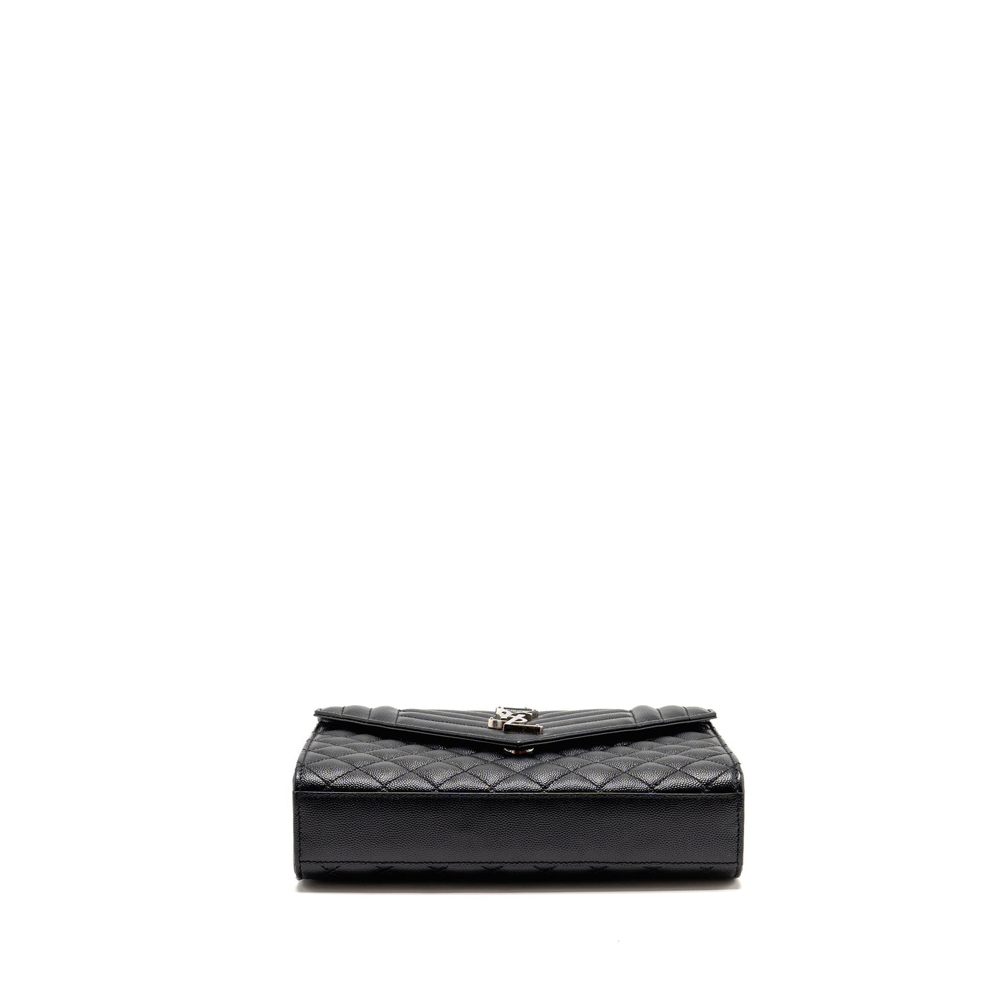 Saint Laurent/Ysl Medium Envelop Purse Grained Calfskin Black