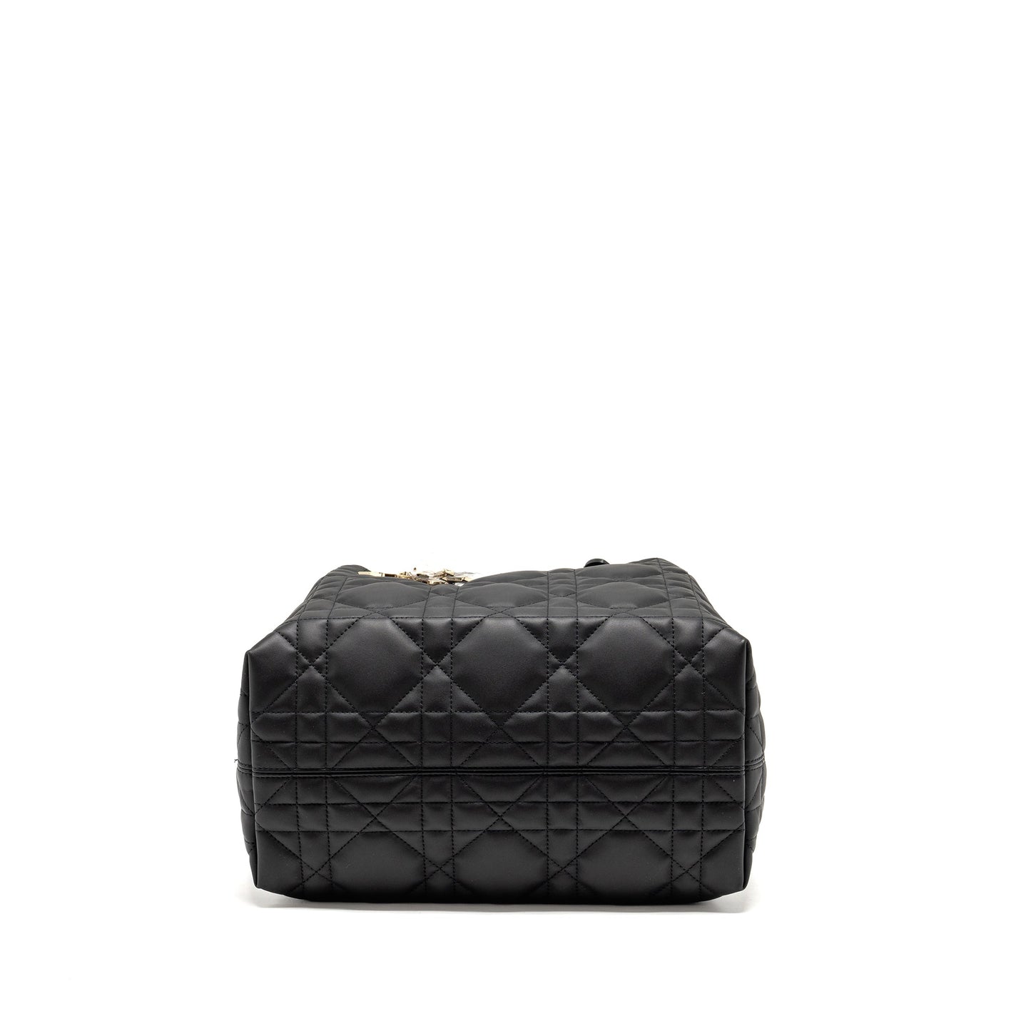 Dior Medium Dior Toujours Purse Macrocannage Calfskin Black