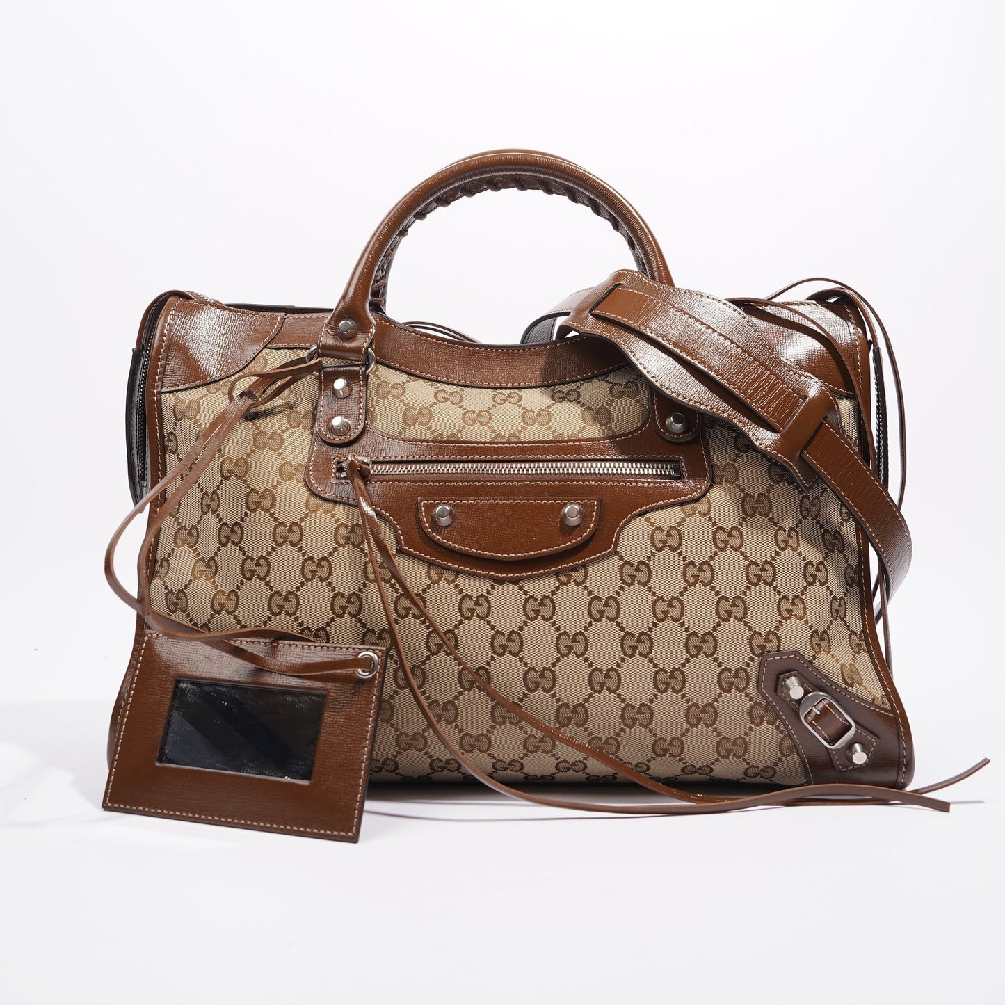Gucci X Balenciaga Hacker Project GG Neo Classic Bag Brown Medium