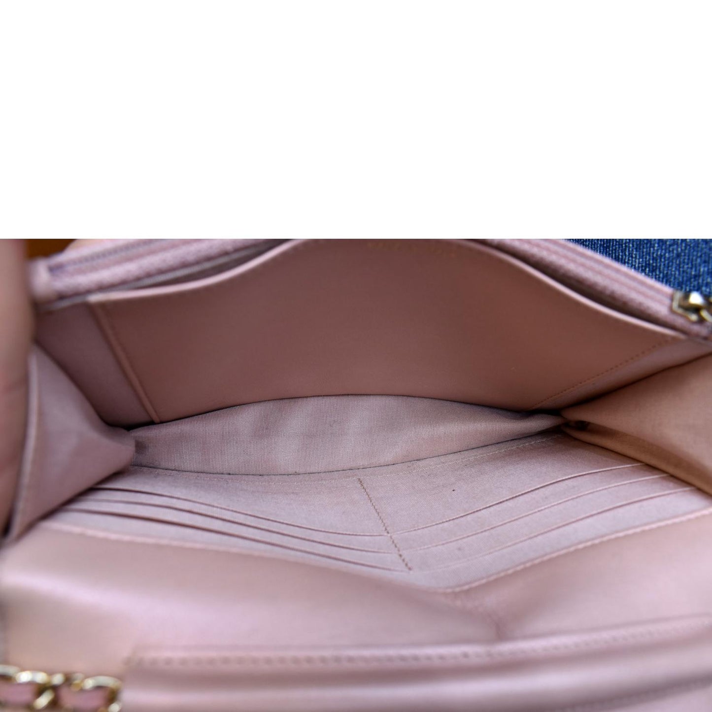 CHANEL Boy Woc Wallet on Chain Patent Leather Shoulder Bag Pink