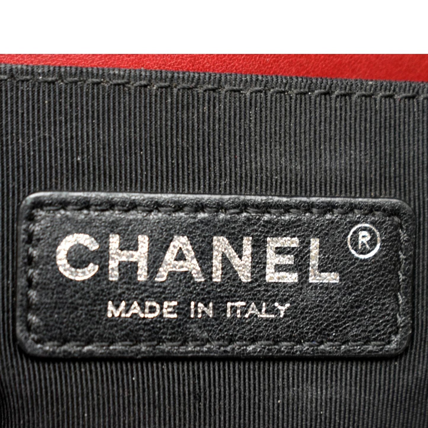 CHANEL Boy Flap Quilted Patent Leather Crossbody Bag Red