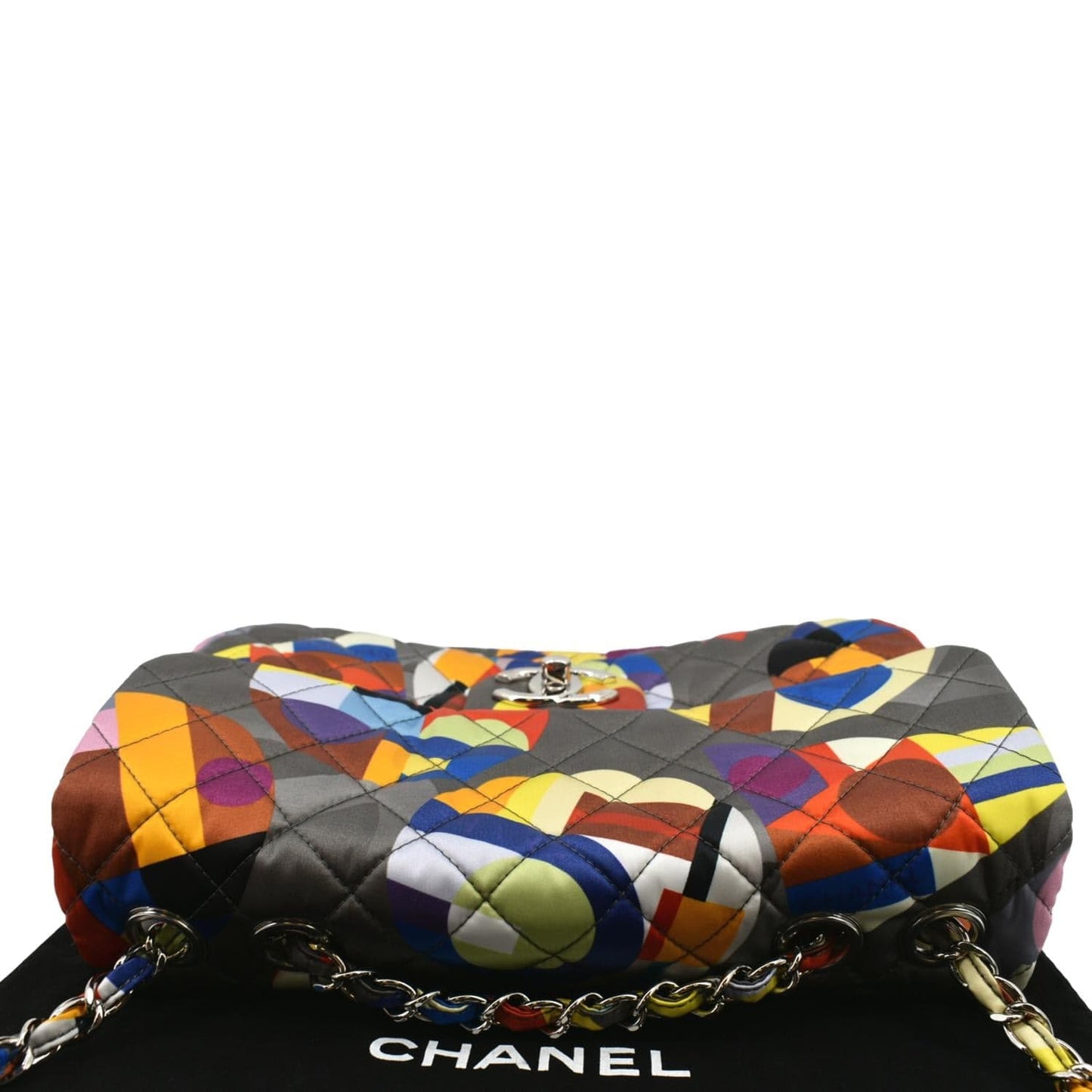 CHANEL Printed Coco Color Flap Small Nylon Shoulder Bag Multicolor