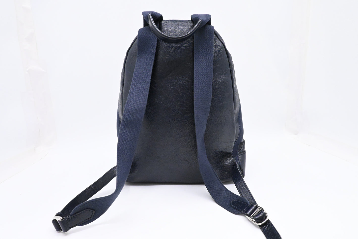 Balenciaga Explorer Backpack in Dark Blue Leather
