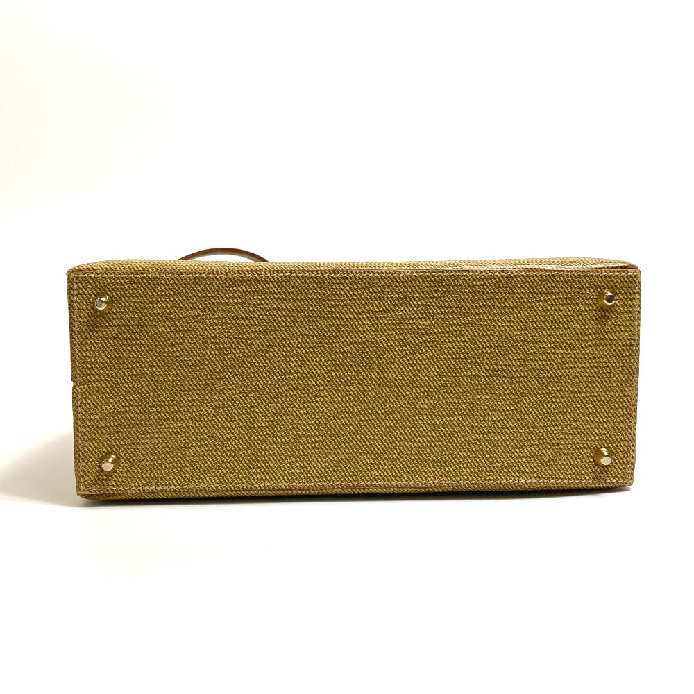 FENDI Handbag leather Beige type Semicircular form Women