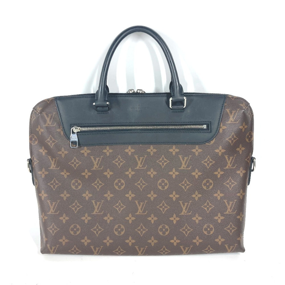 LOUIS VUITTON Business bag M54019 Monogram macacer canvas Brown Monogram macacer Porto de Cumanjour PDJ