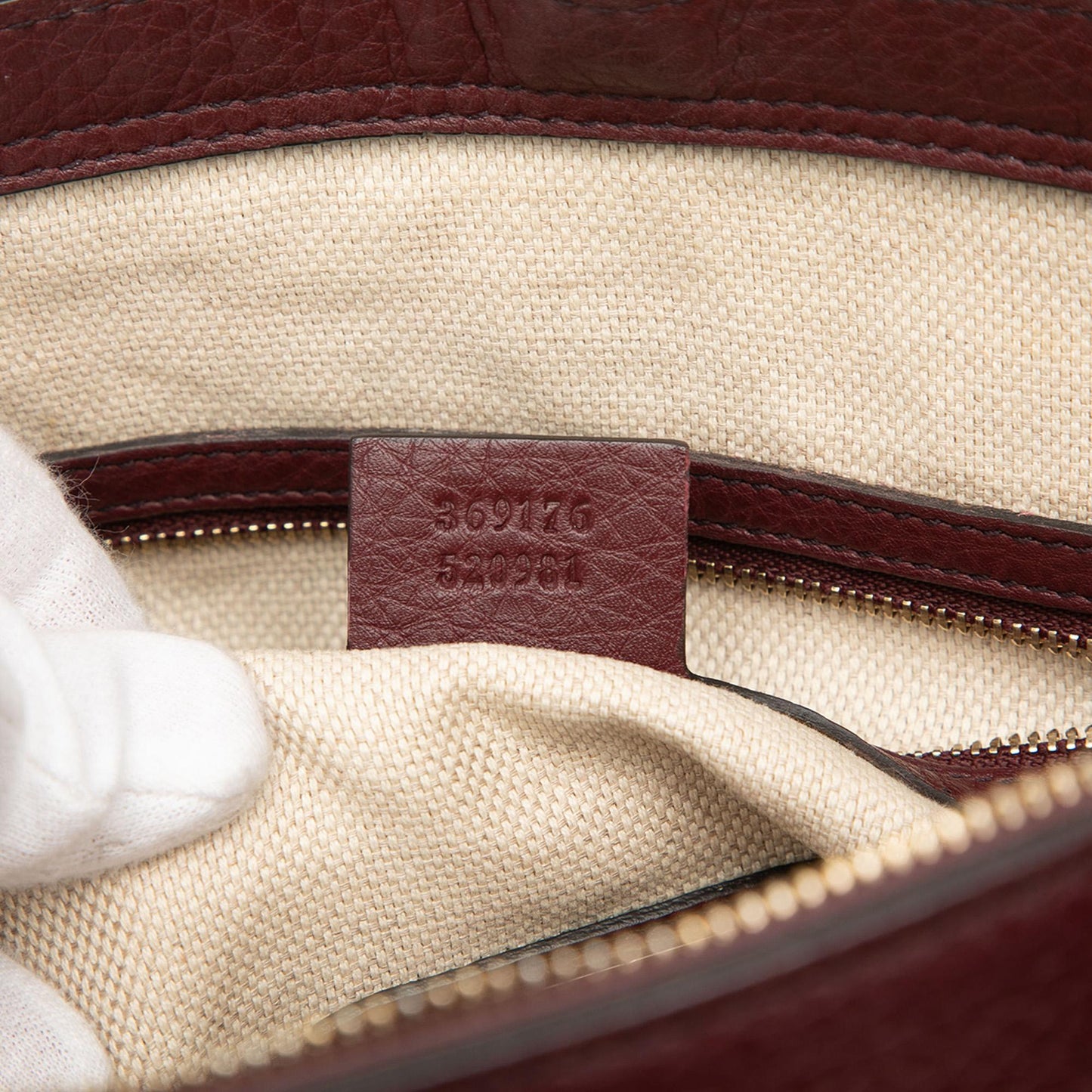 Gucci Small Leather Soho Cellarius Satchel