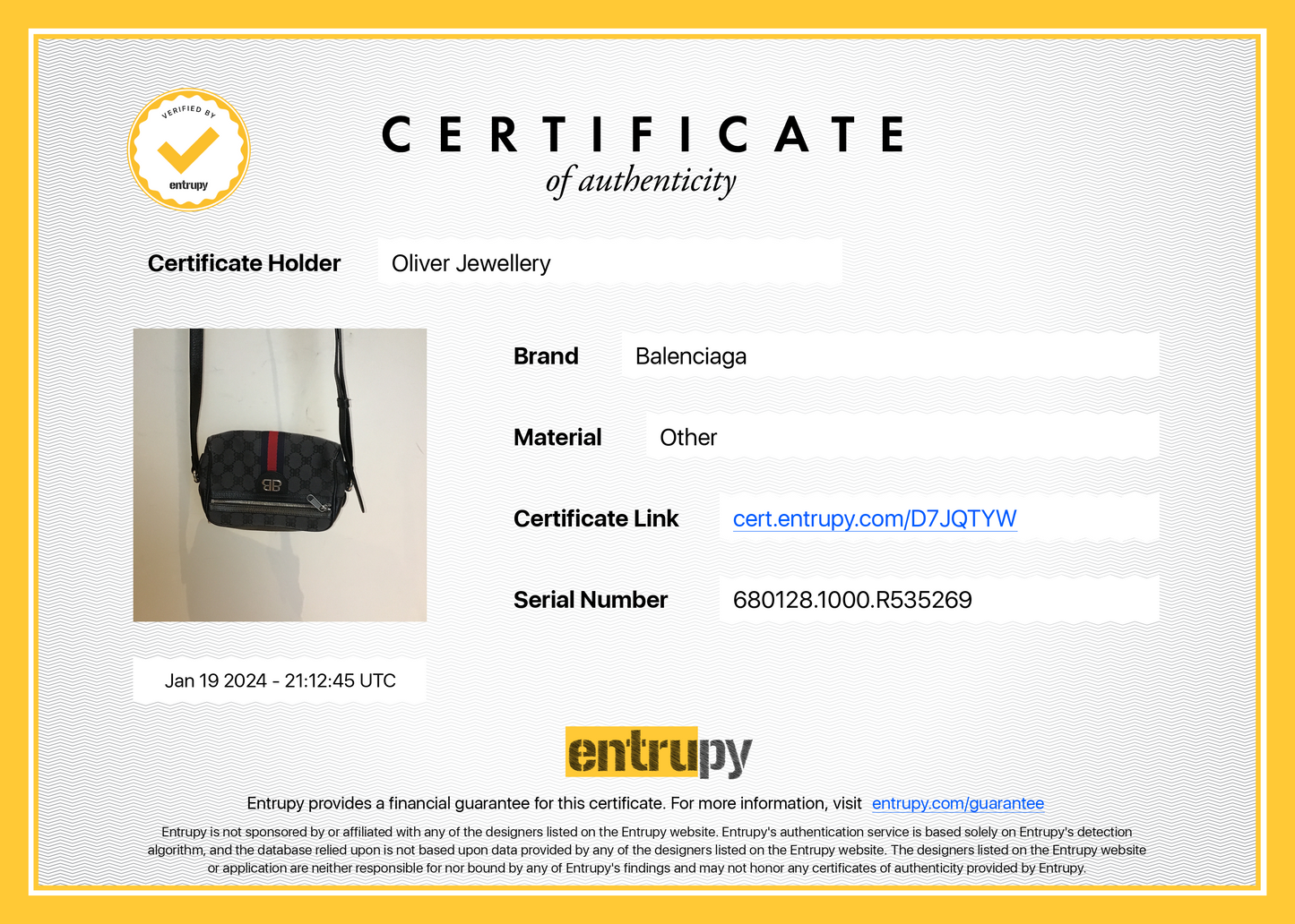 Gucci X Balenciaga The Hacker Project Black BB Canvas Web Mini Camera Bag
