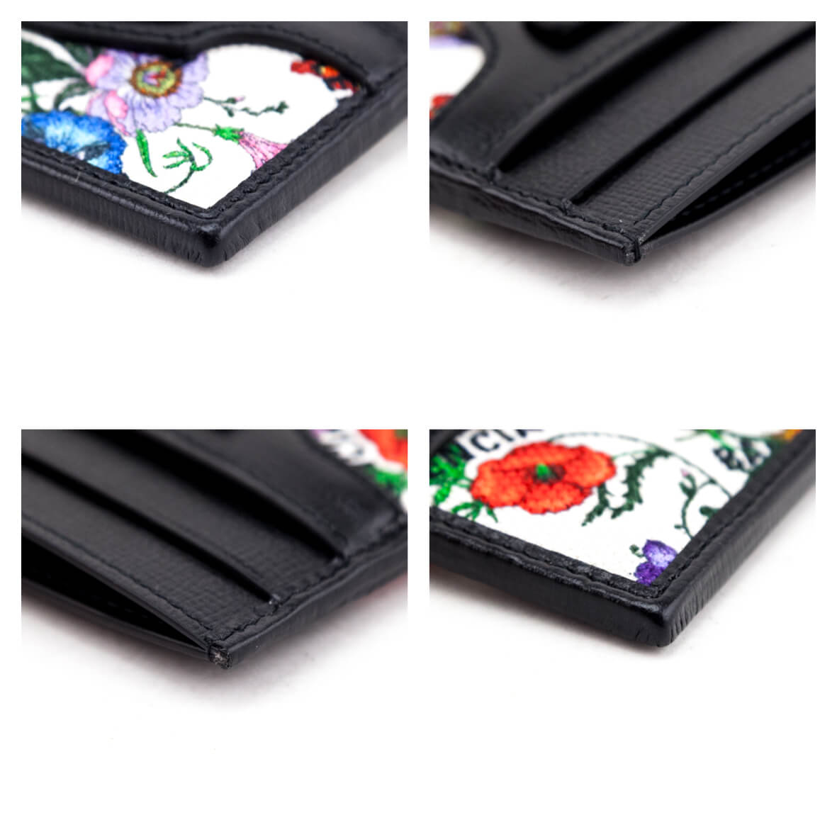 Gucci x Luxury Balenciaga Trending 2025 Canvas Azalea Calfskin Flora Logo Print Neo Classic Card Holder