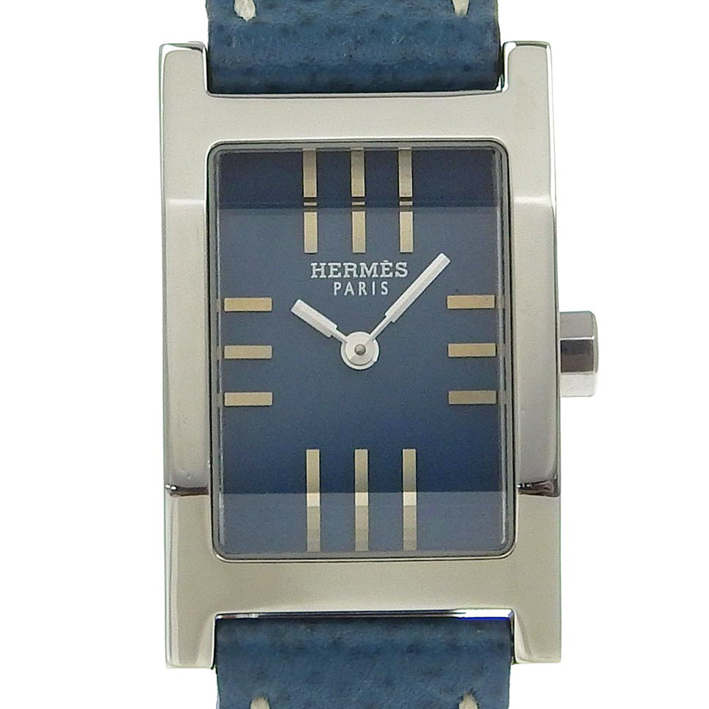 HERMES Watches Quartz TA1.210 Stainless Steel , Leather blue tandem Blue dial Women d