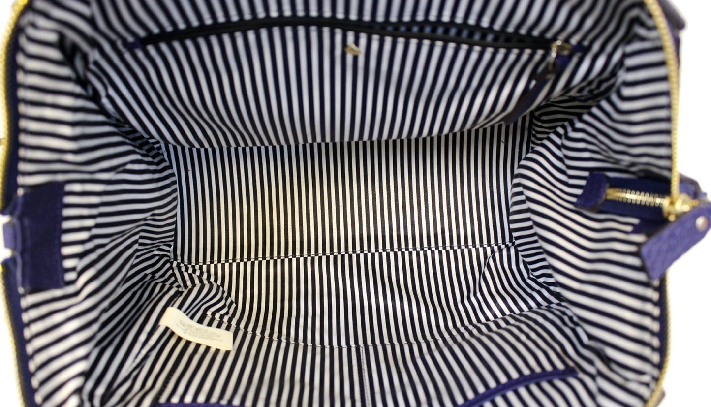 KATE SPADE Pebbled Leather Blue Shoulder Bag