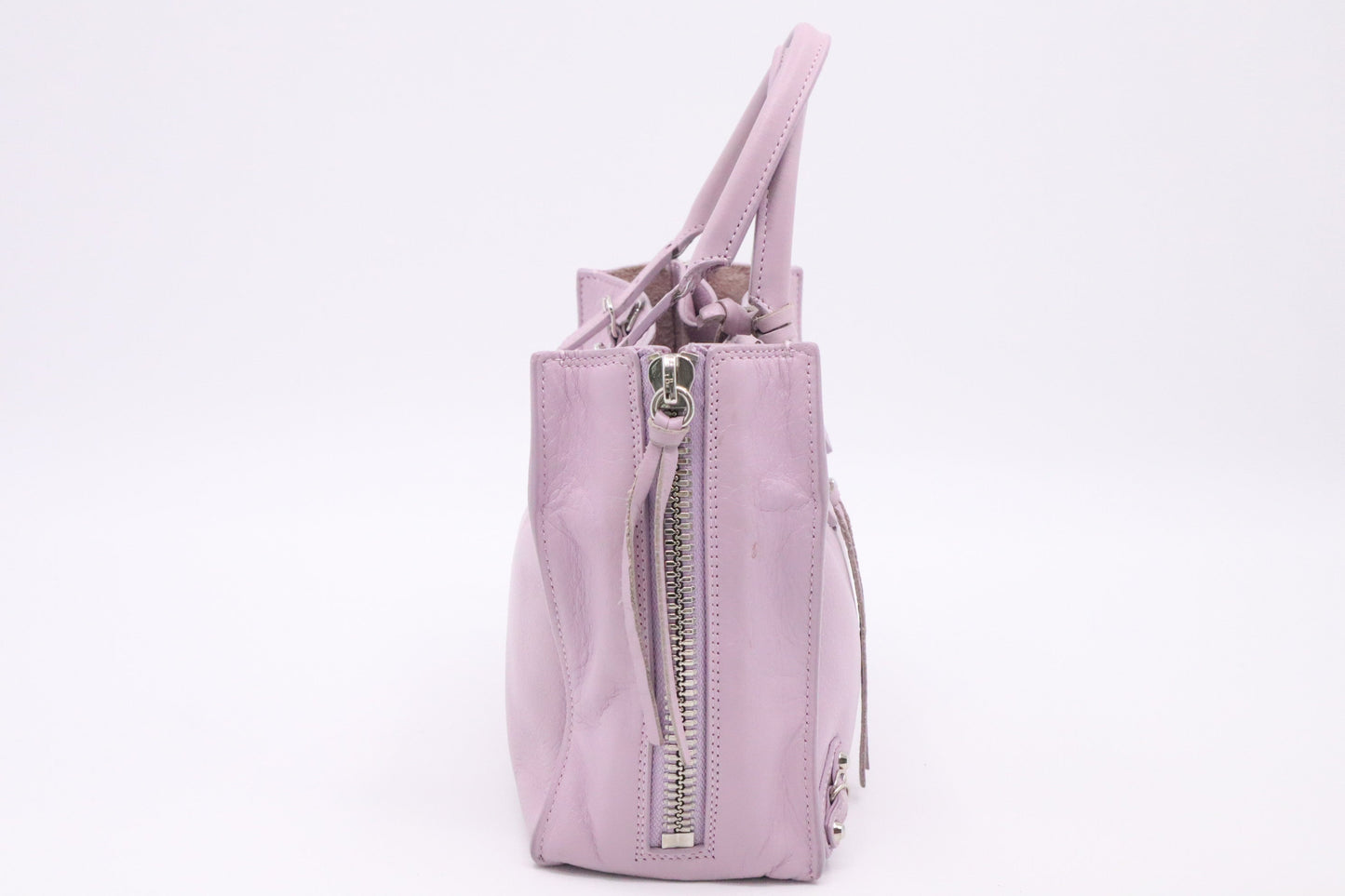 Balenciaga Papier Handbag in Lilac Leather