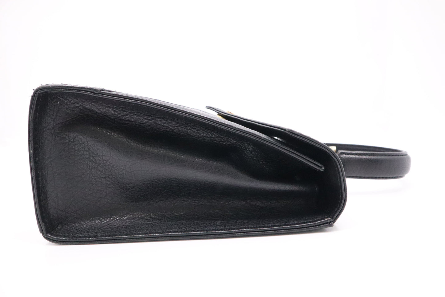 YSL Saint Laurent Top Handle Bag in Black Leather