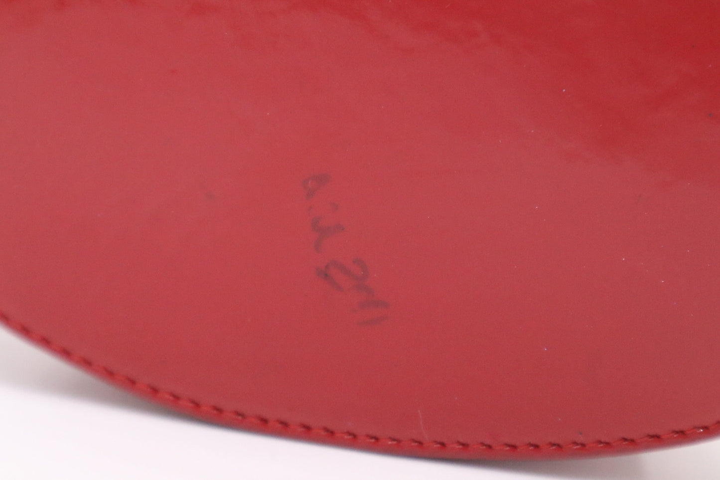 YSL Saint Laurent Heart Crossbody Bag in Red Patent Leather