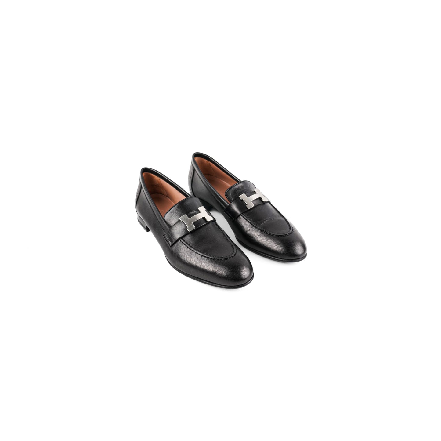 Hermes Women Paris Size 36 Black Loafer