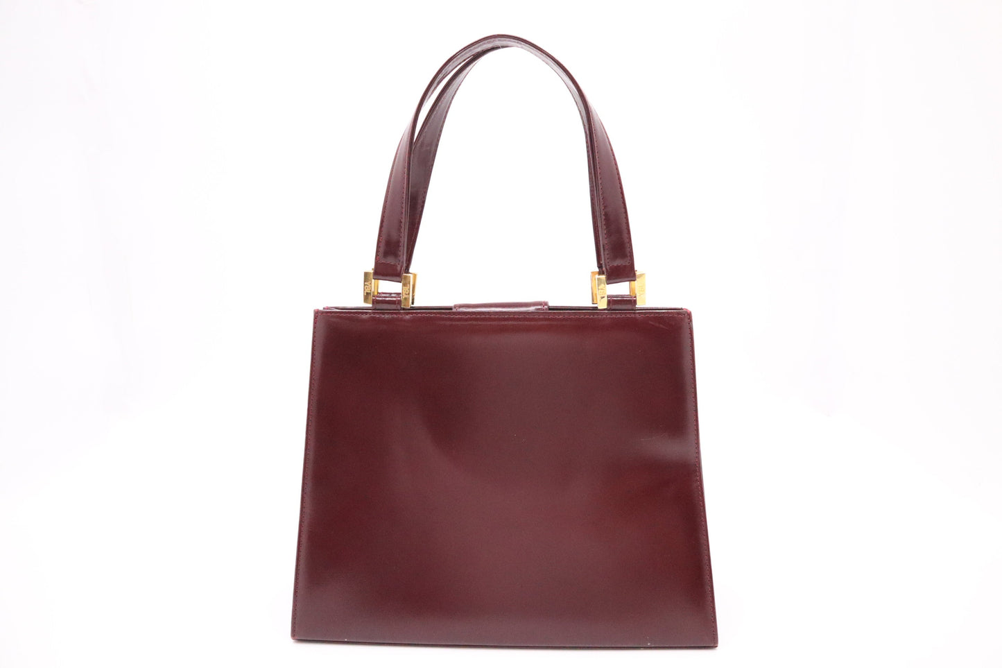 YSL Saint Laurent Handbag in Burgundy Leather